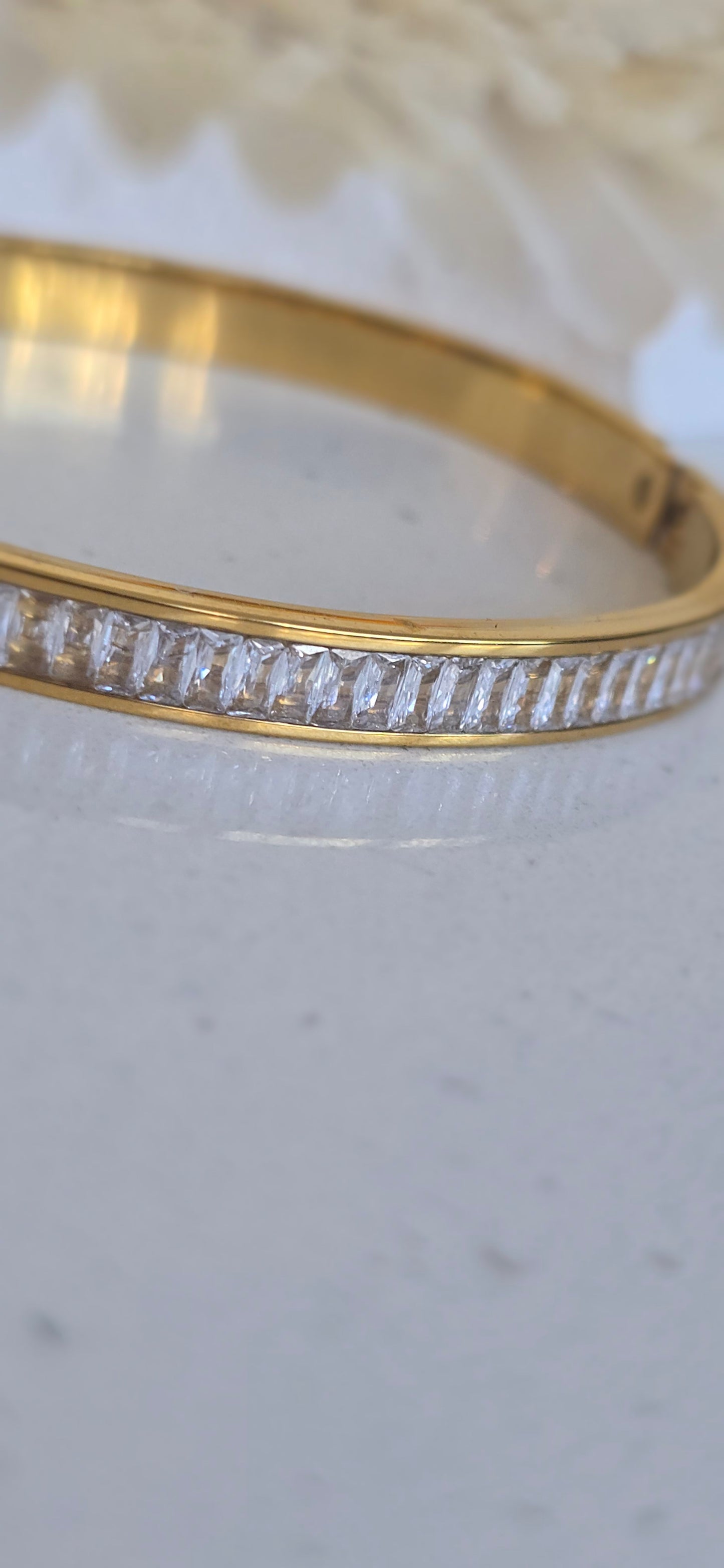 Golden Luxe Square Bangle