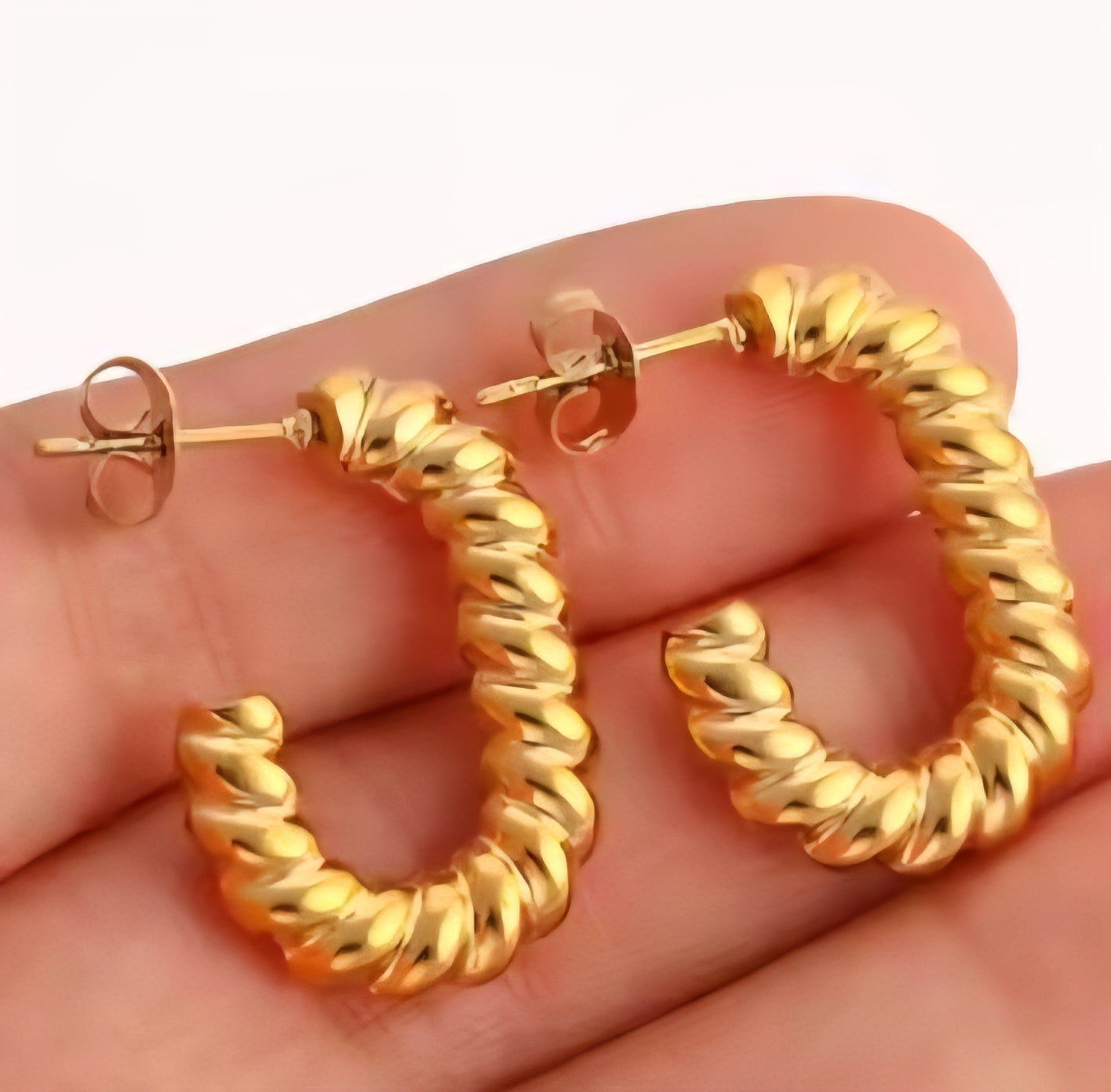 Golden Twist Earrings