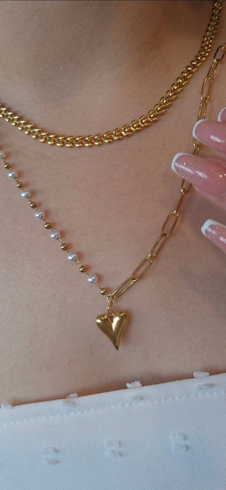 Pearls & Chains Necklace