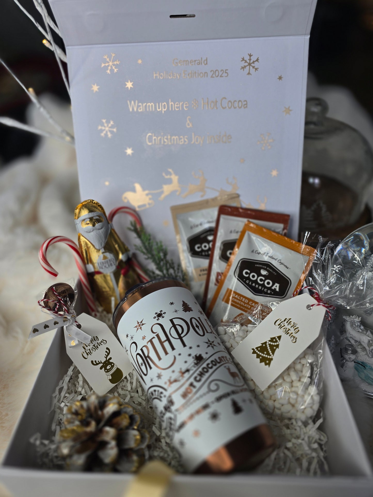Holiday Hot Cocoa Kit – Personalized Laser Engraved Christmas Gift Set (Limited Edition)