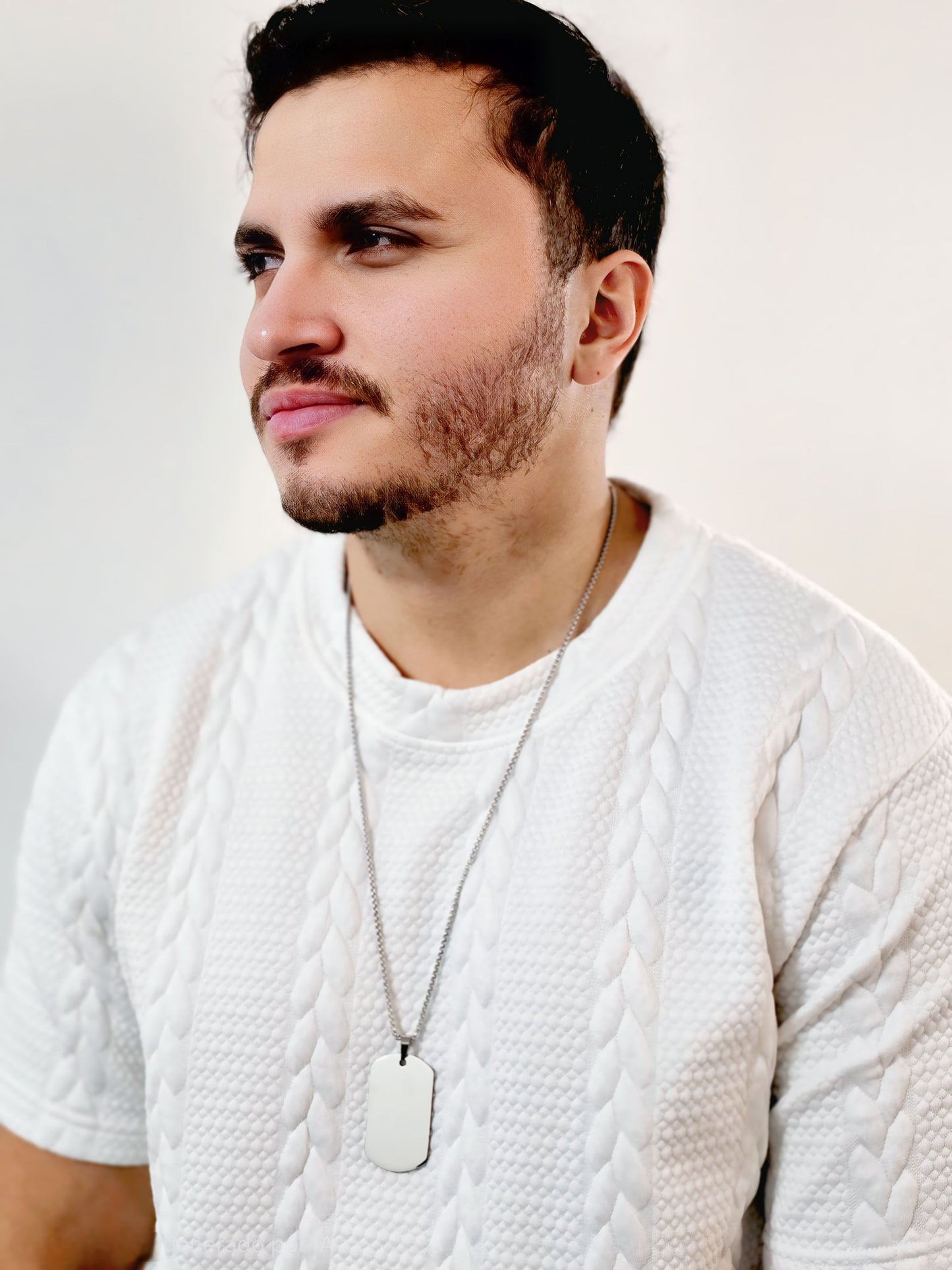 Military Tag Pendant Necklace