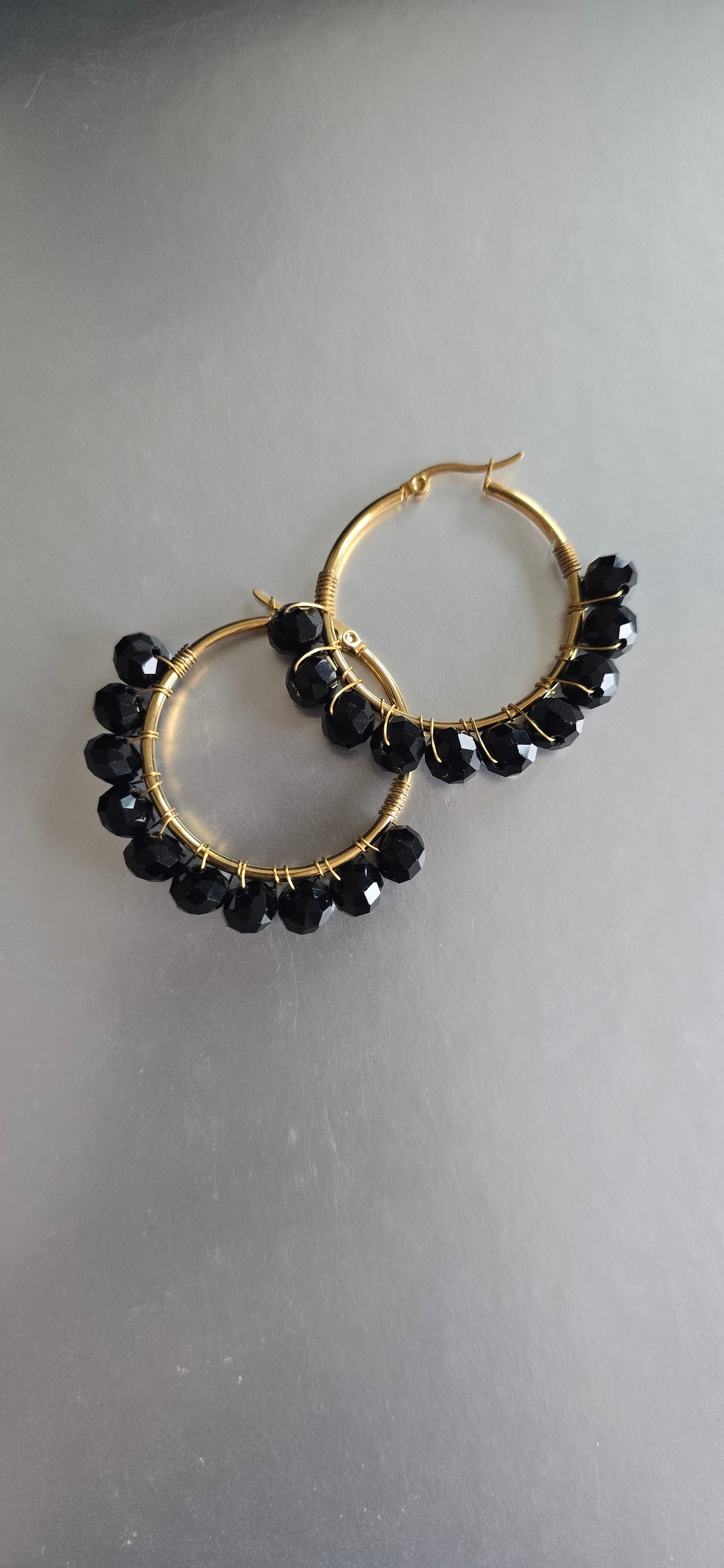 Noir Hoops