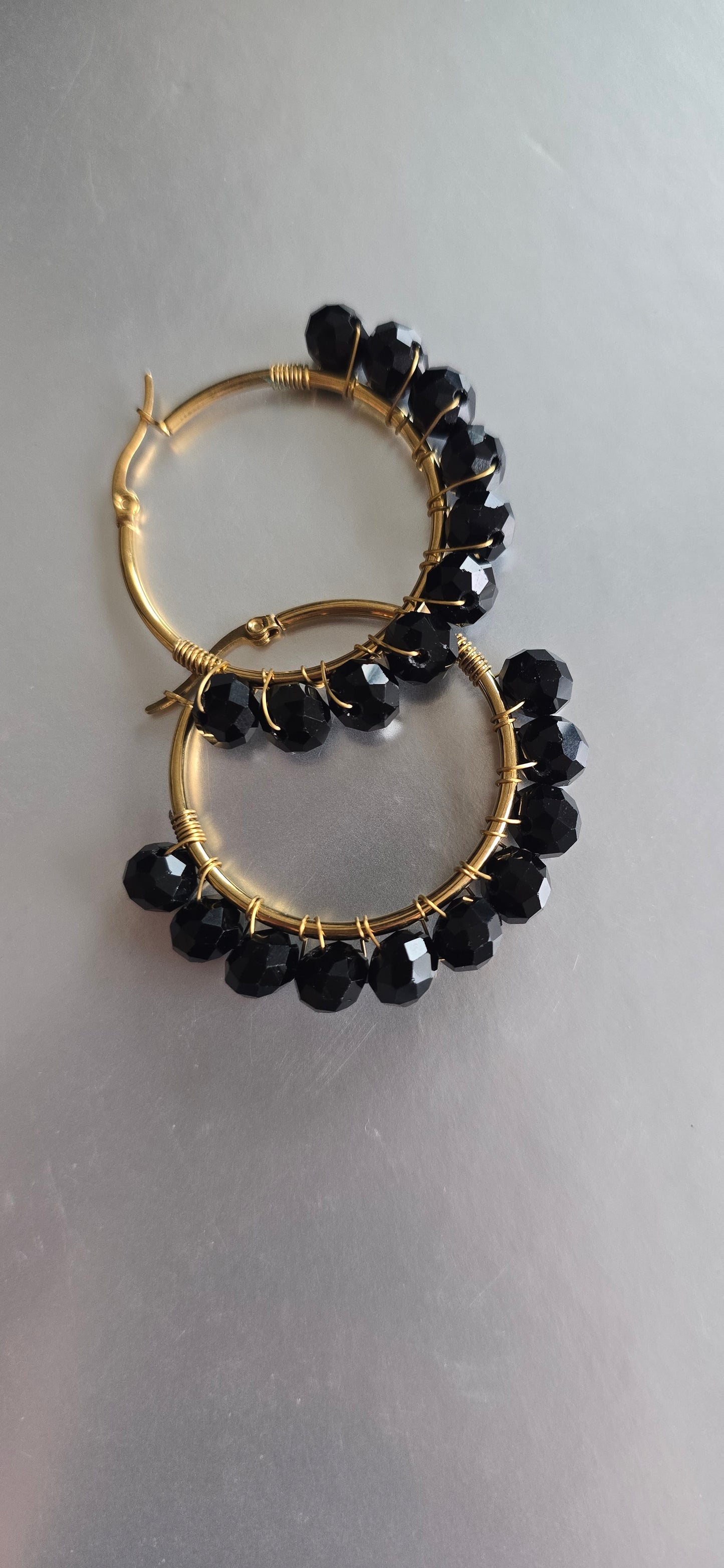 Noir Hoops