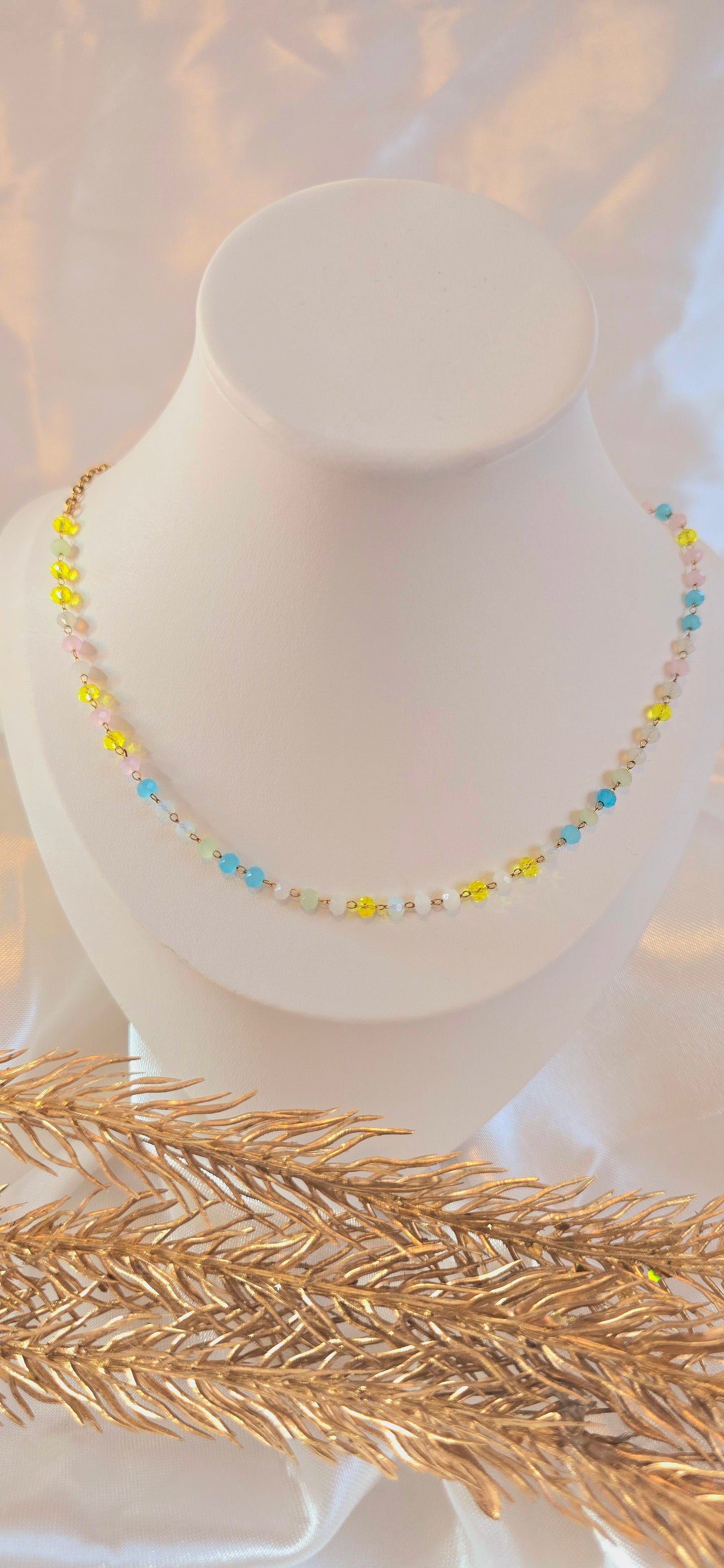 Neon Sparkle Choker Necklace