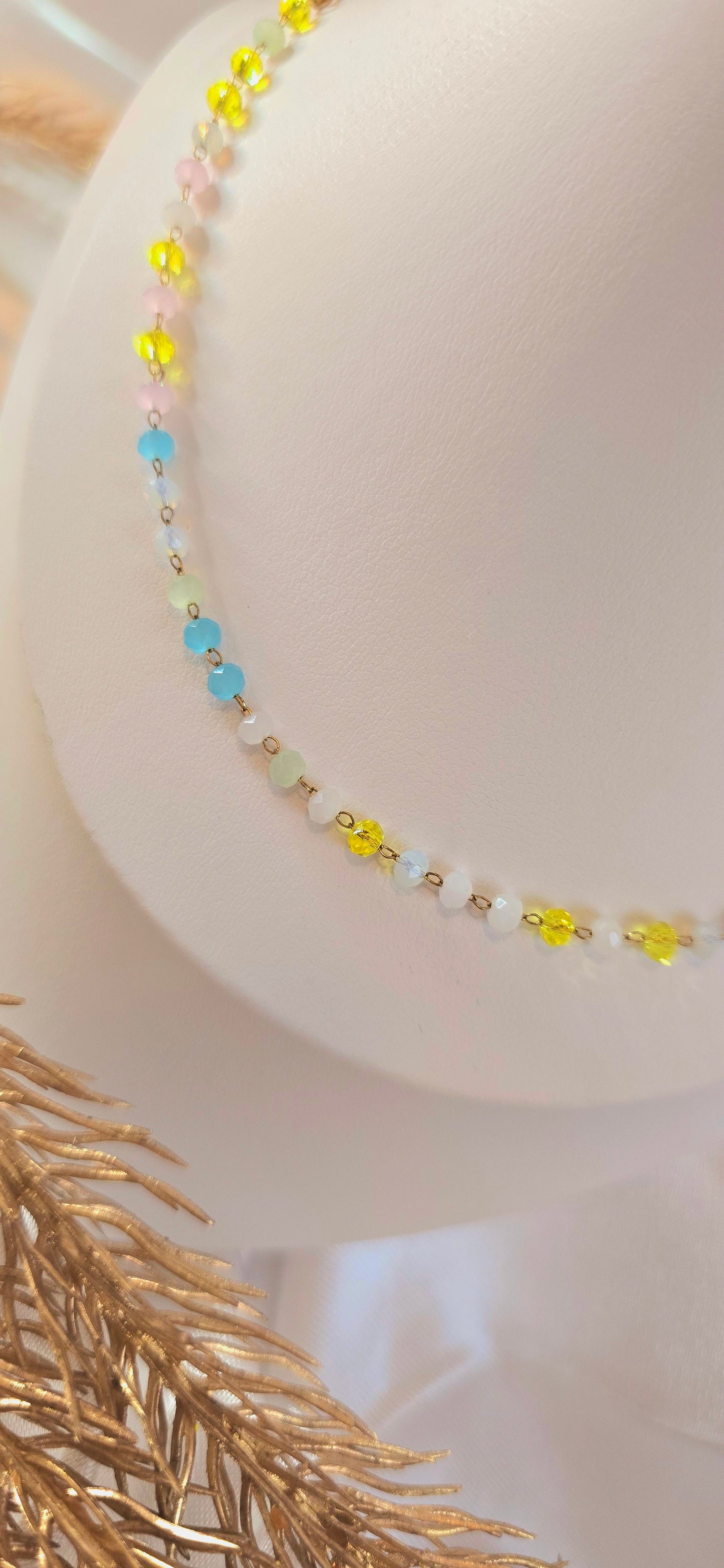 Neon Sparkle Choker Necklace