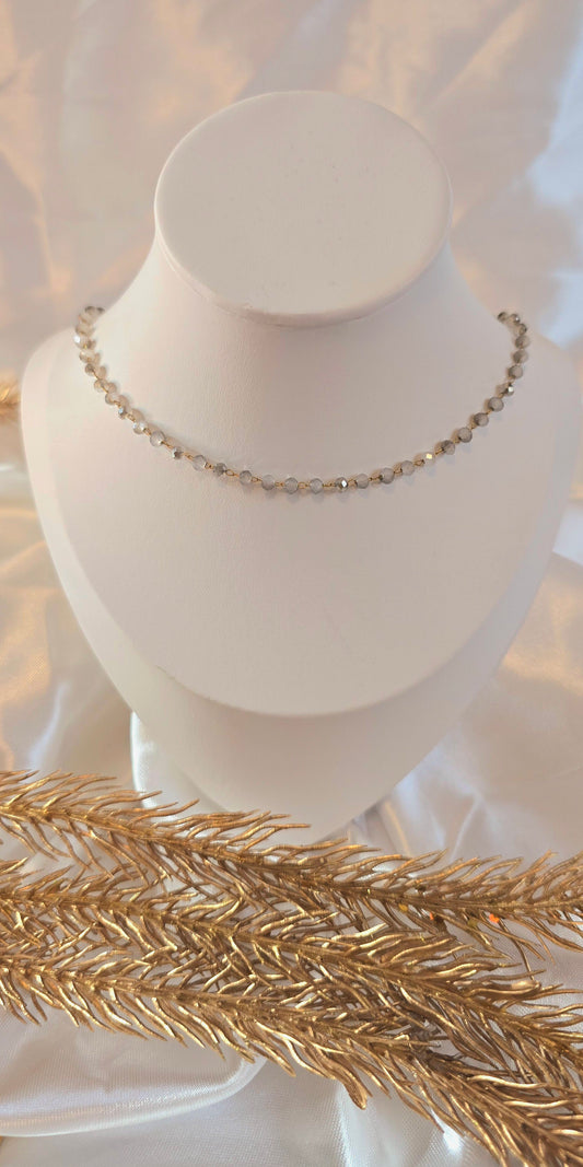 Silver Mist Choker Necklace