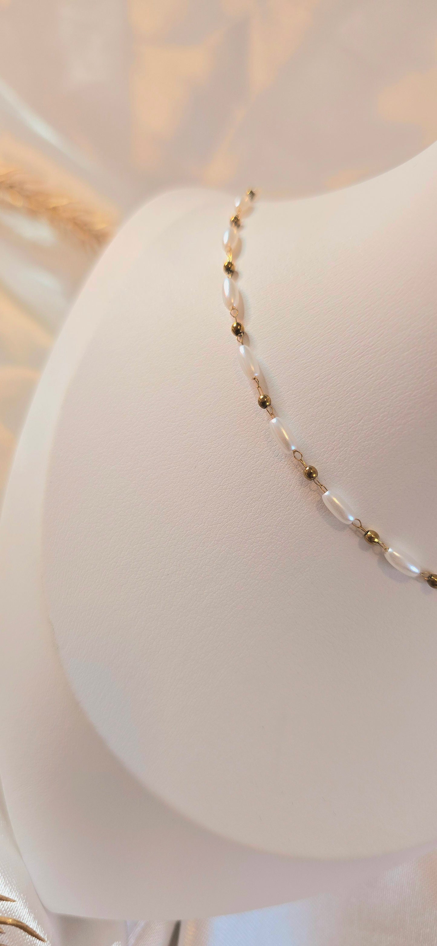 Golden Pearls Choker Necklace