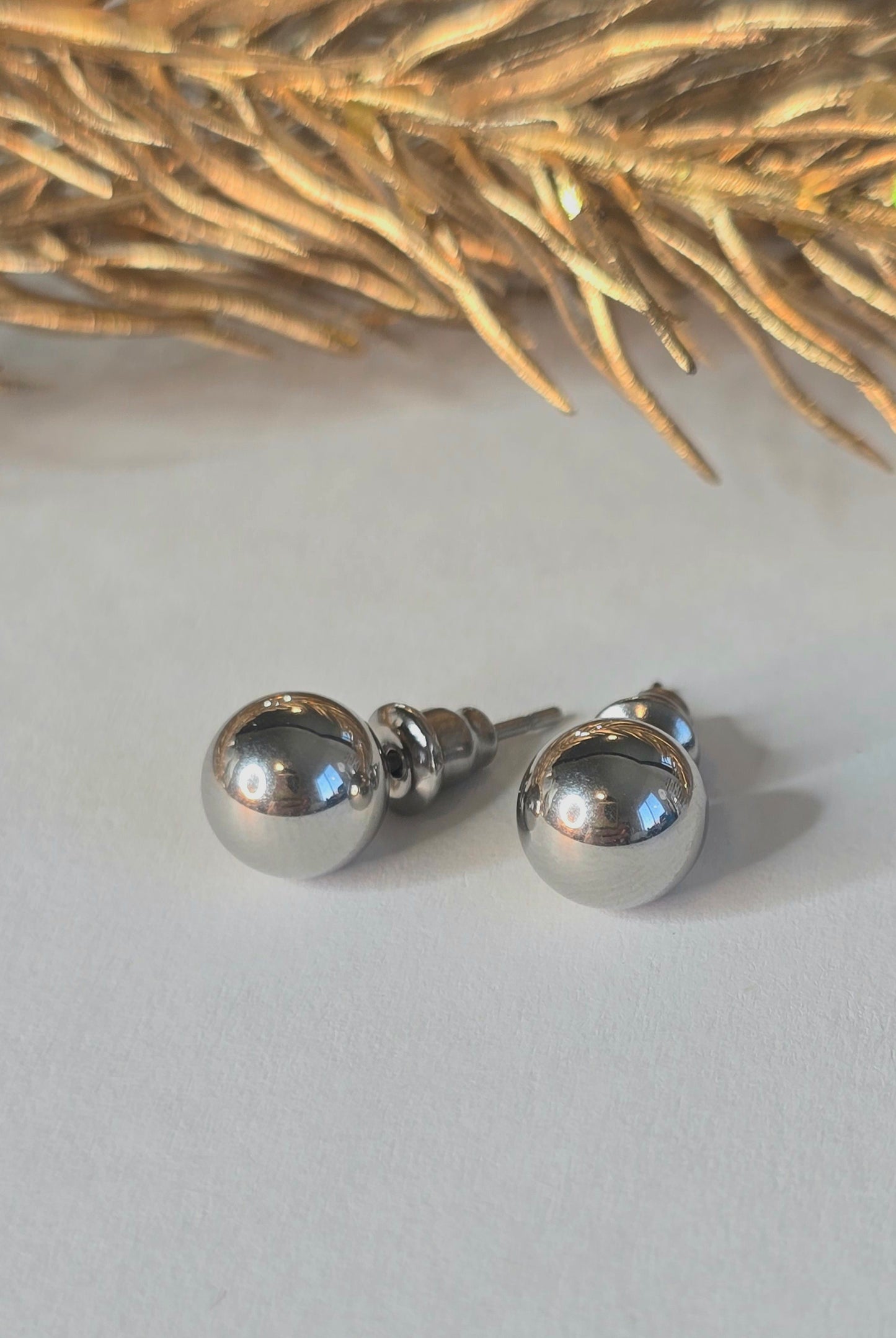 Silver Ball Studs