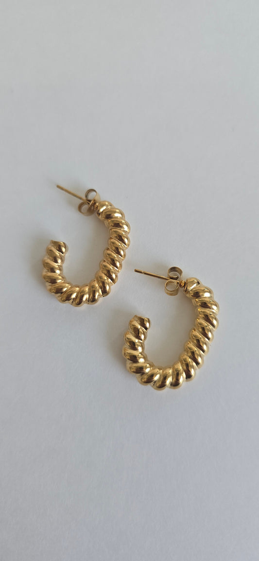 Golden Twist Earrings