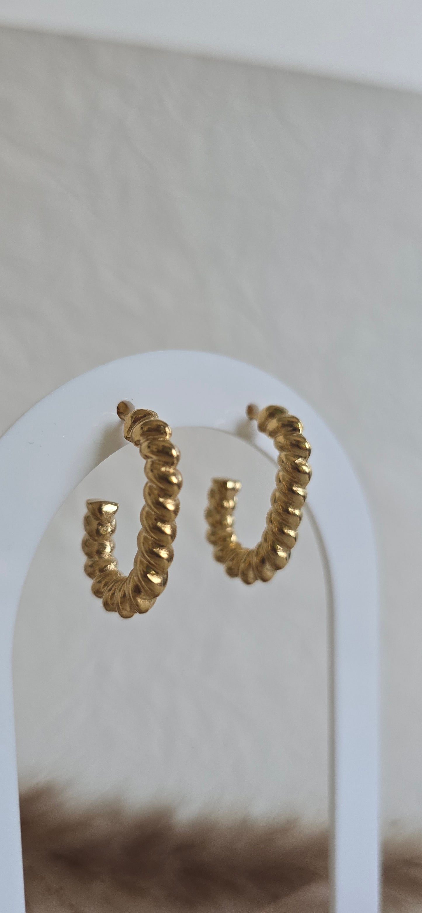 Golden Twist Earrings