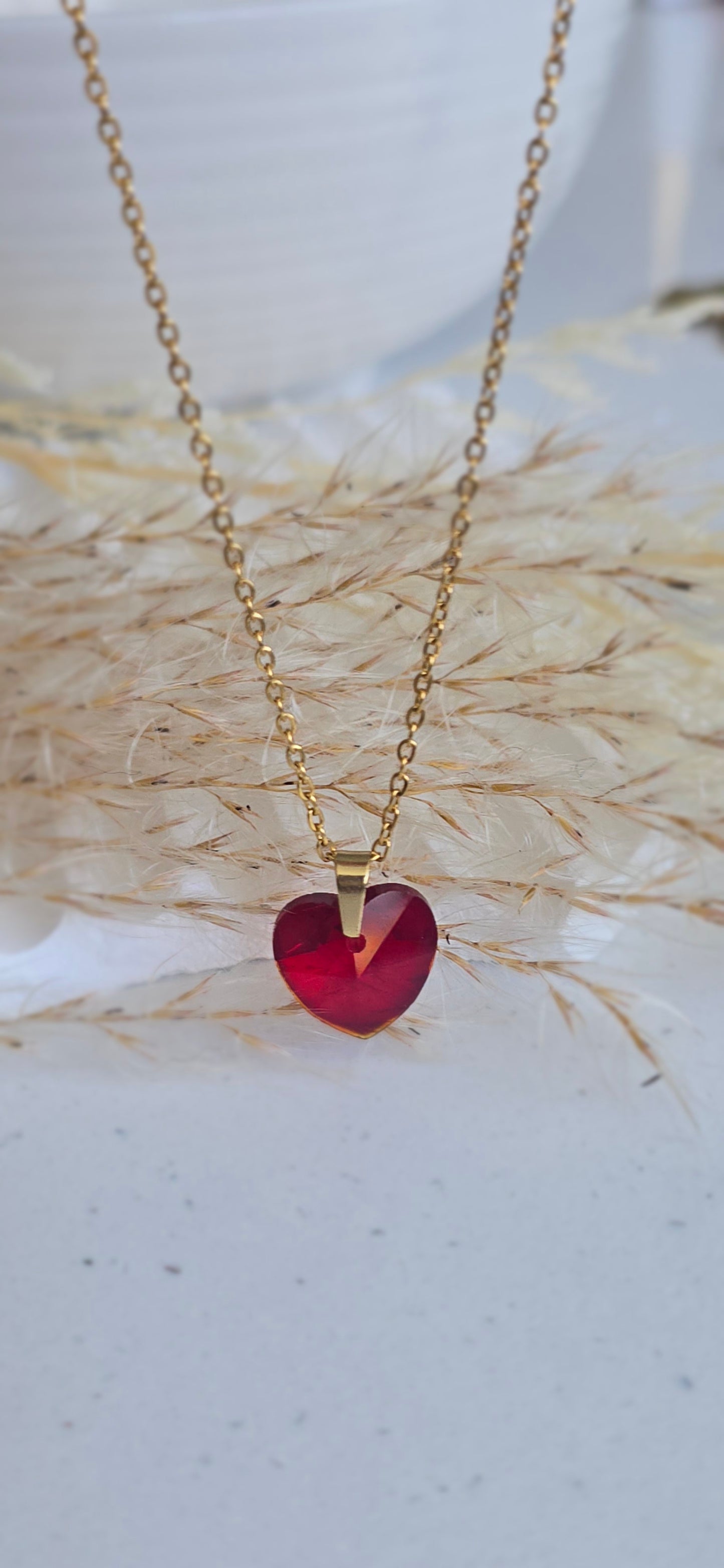 Scarlet Heart Necklace