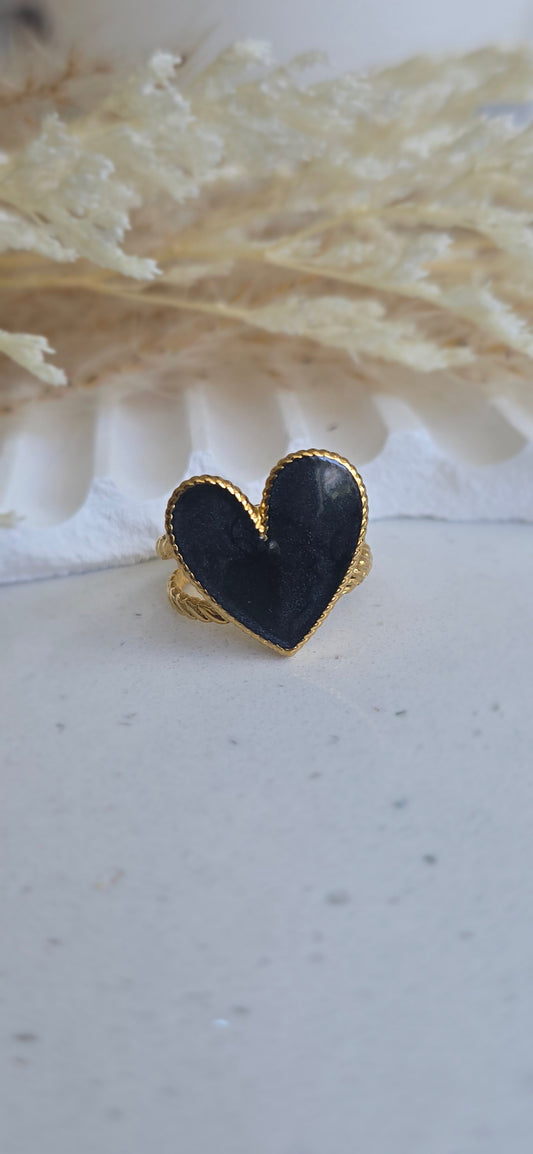 Black Heart Ring