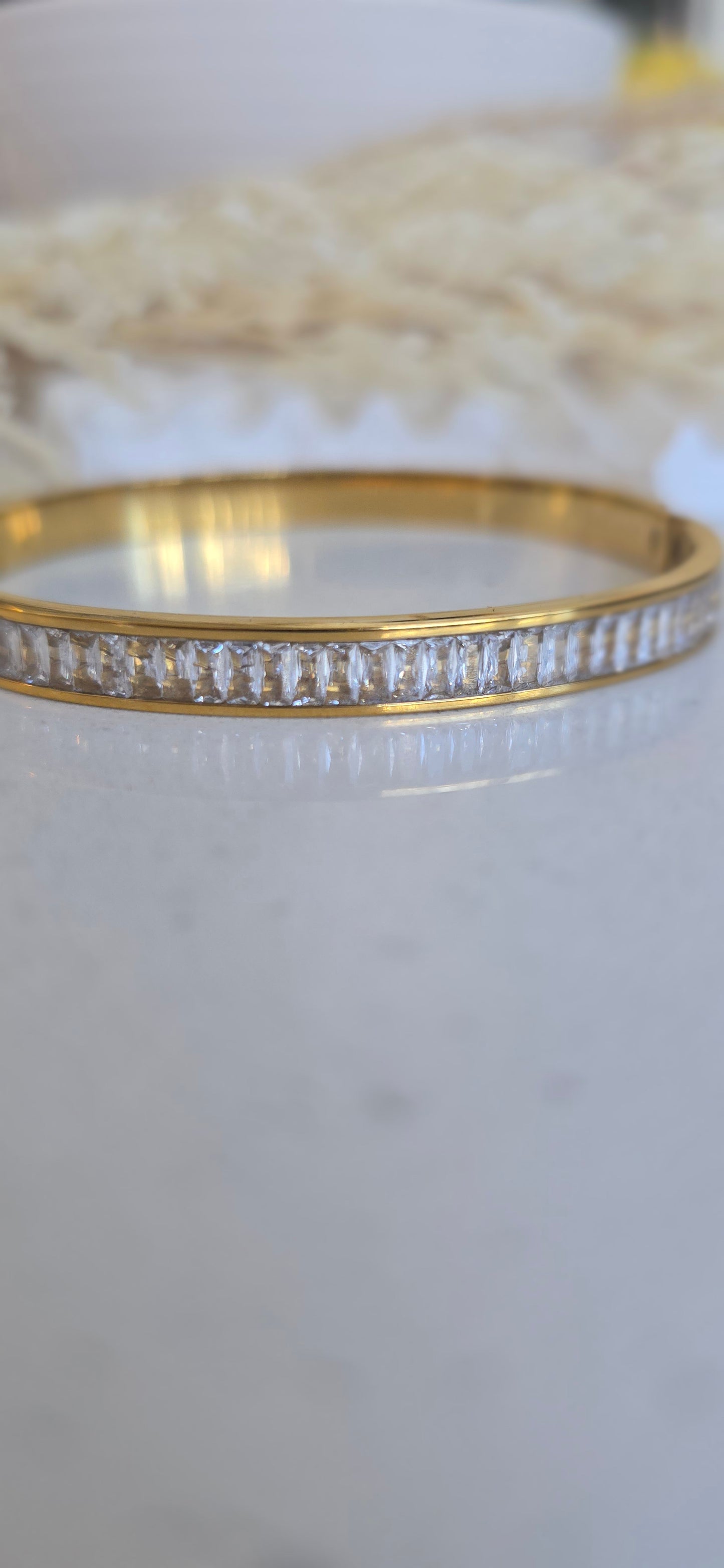 Golden Luxe Square Bangle