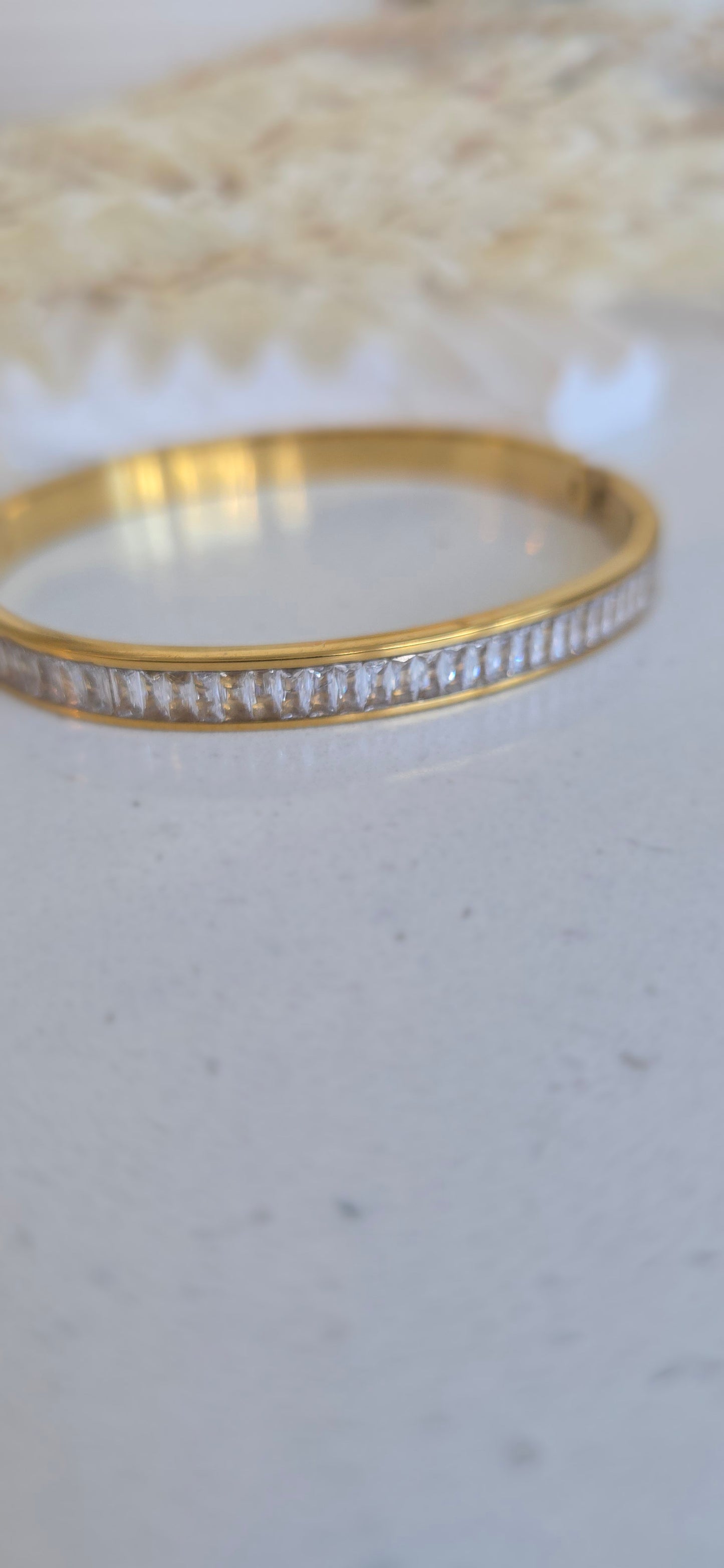Golden Luxe Square Bangle