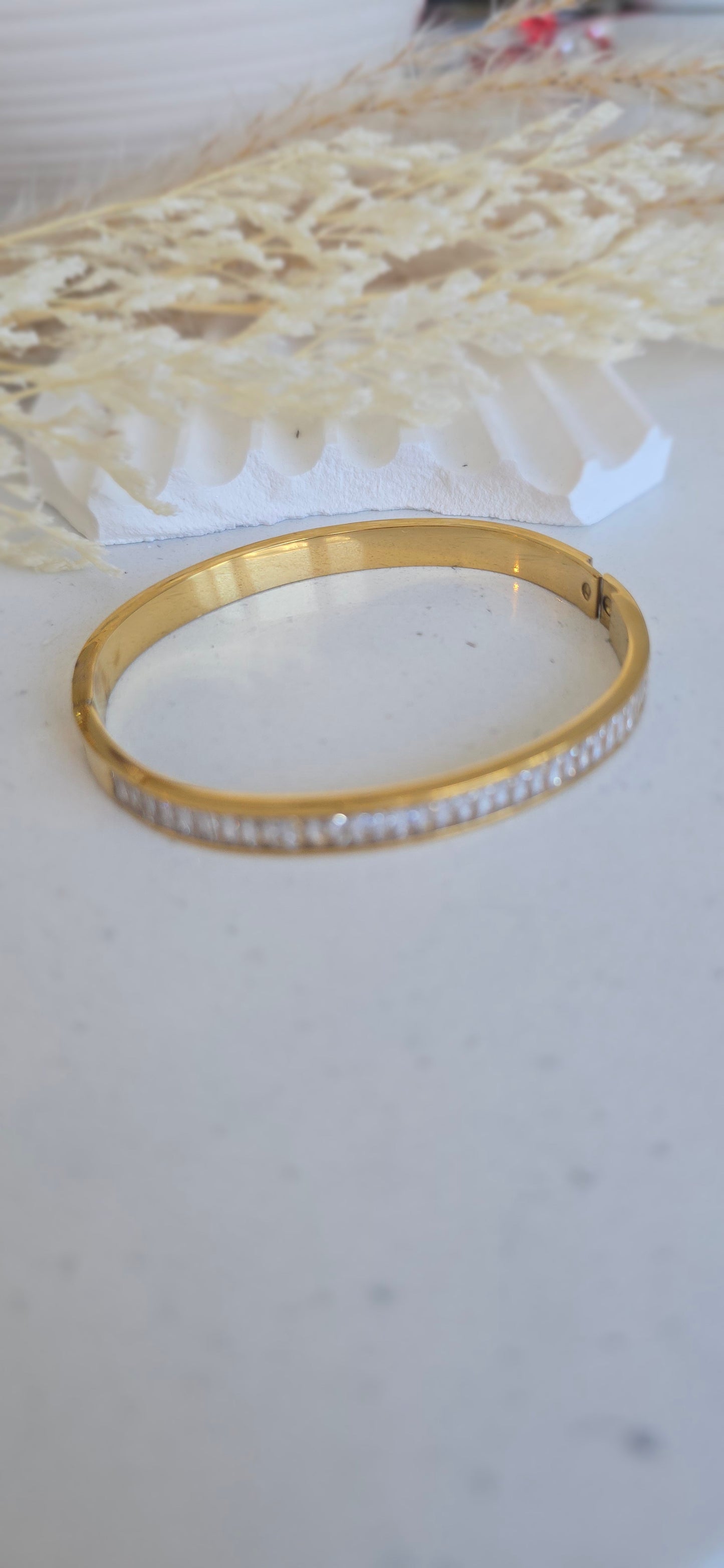 Golden Luxe Square Bangle