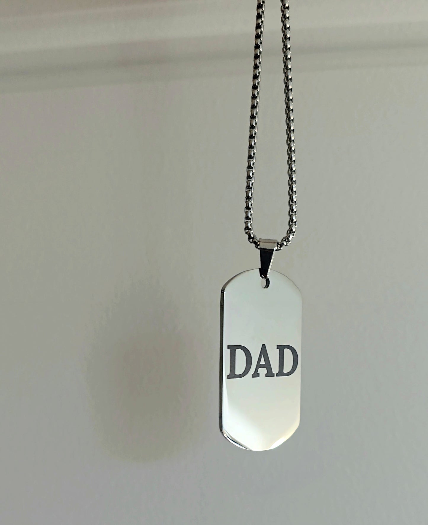 Military Tag Pendant Necklace