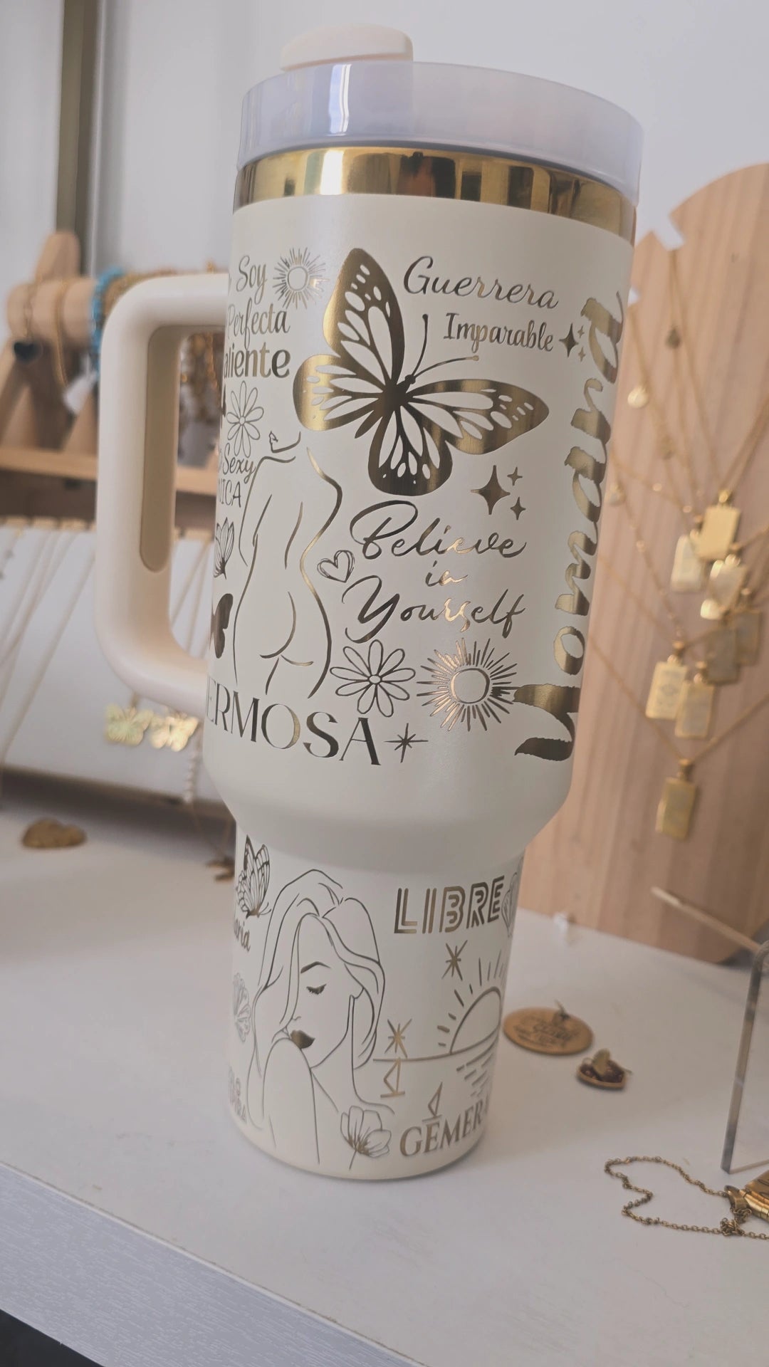 Custom Laser-Engraved Tumbler – 40 oz