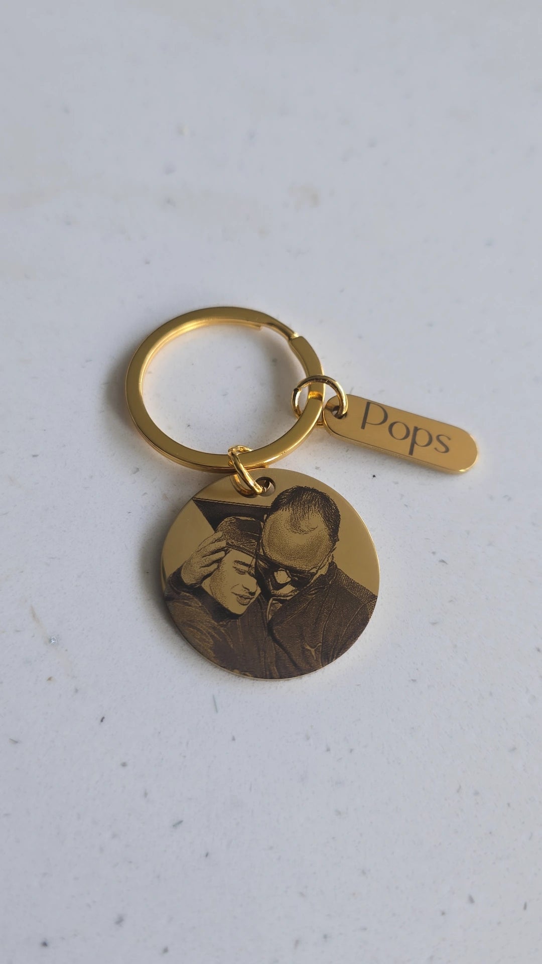 Custom Laser-Engraved Keychain
