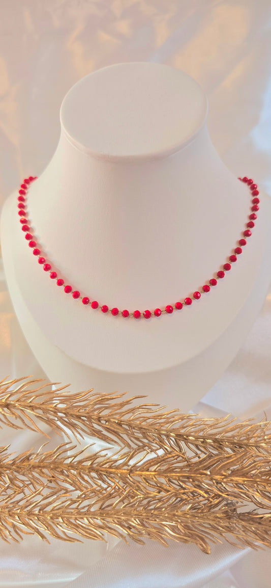 Rosso Glow Choker Necklace