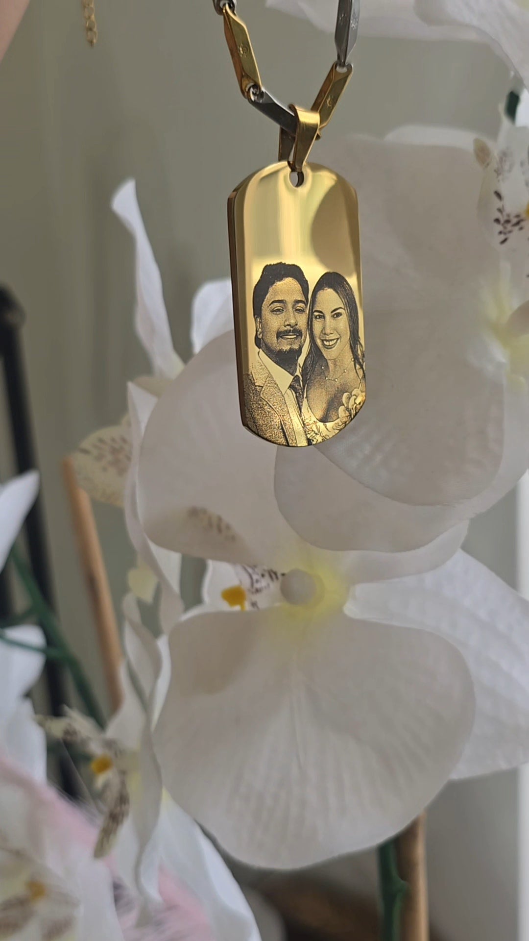 Military Tag Pendant Necklace