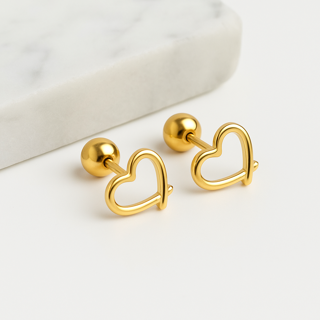 Heart Studs