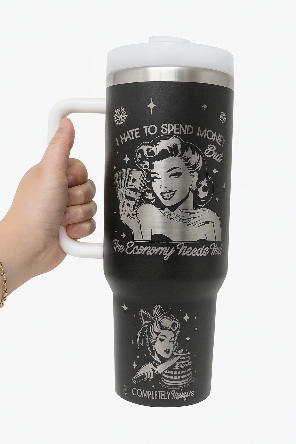 Custom Laser-Engraved Tumbler – 40 oz