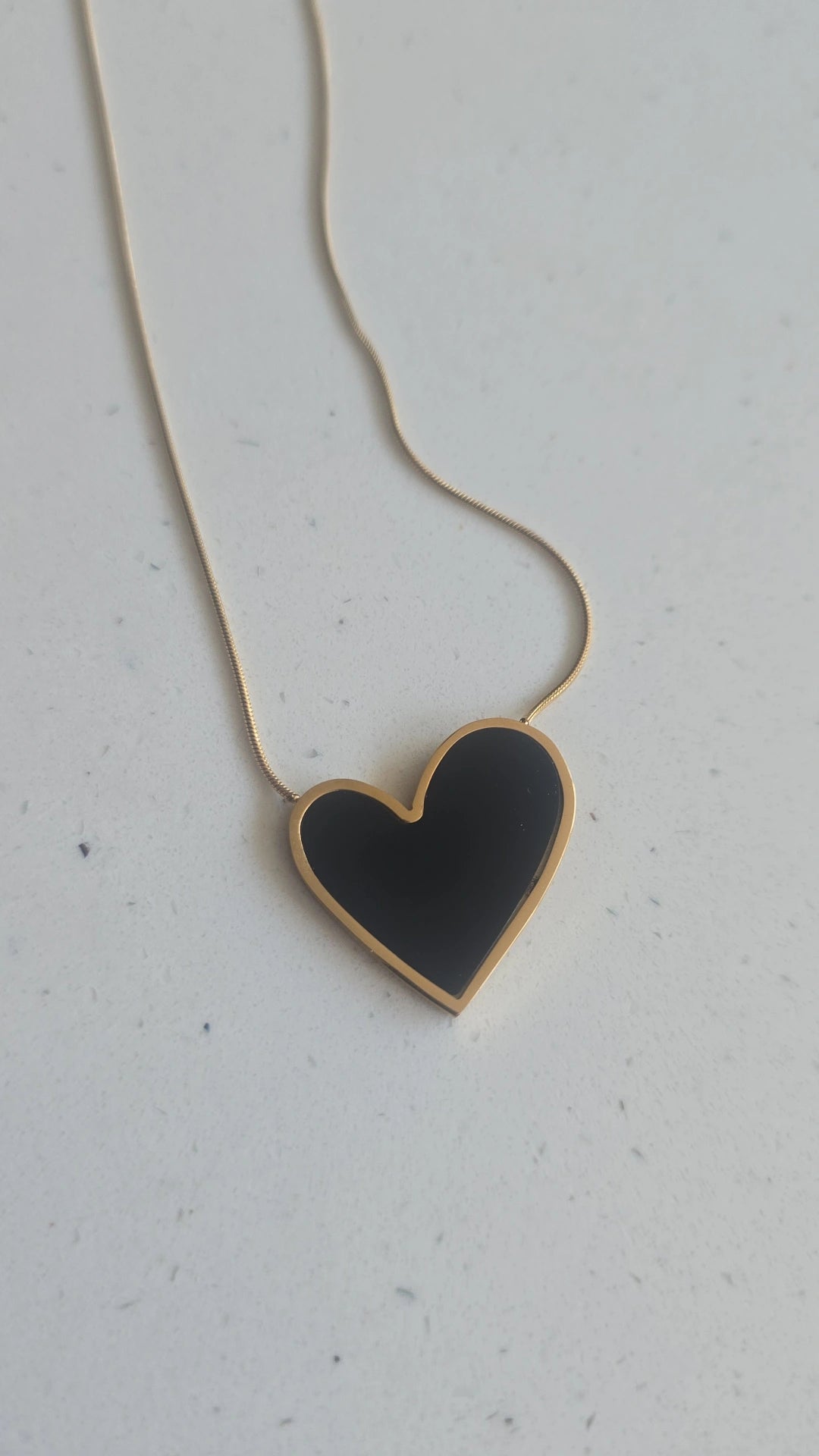 Personalized Heart Necklace – Stainless Steel Engraved Pendant