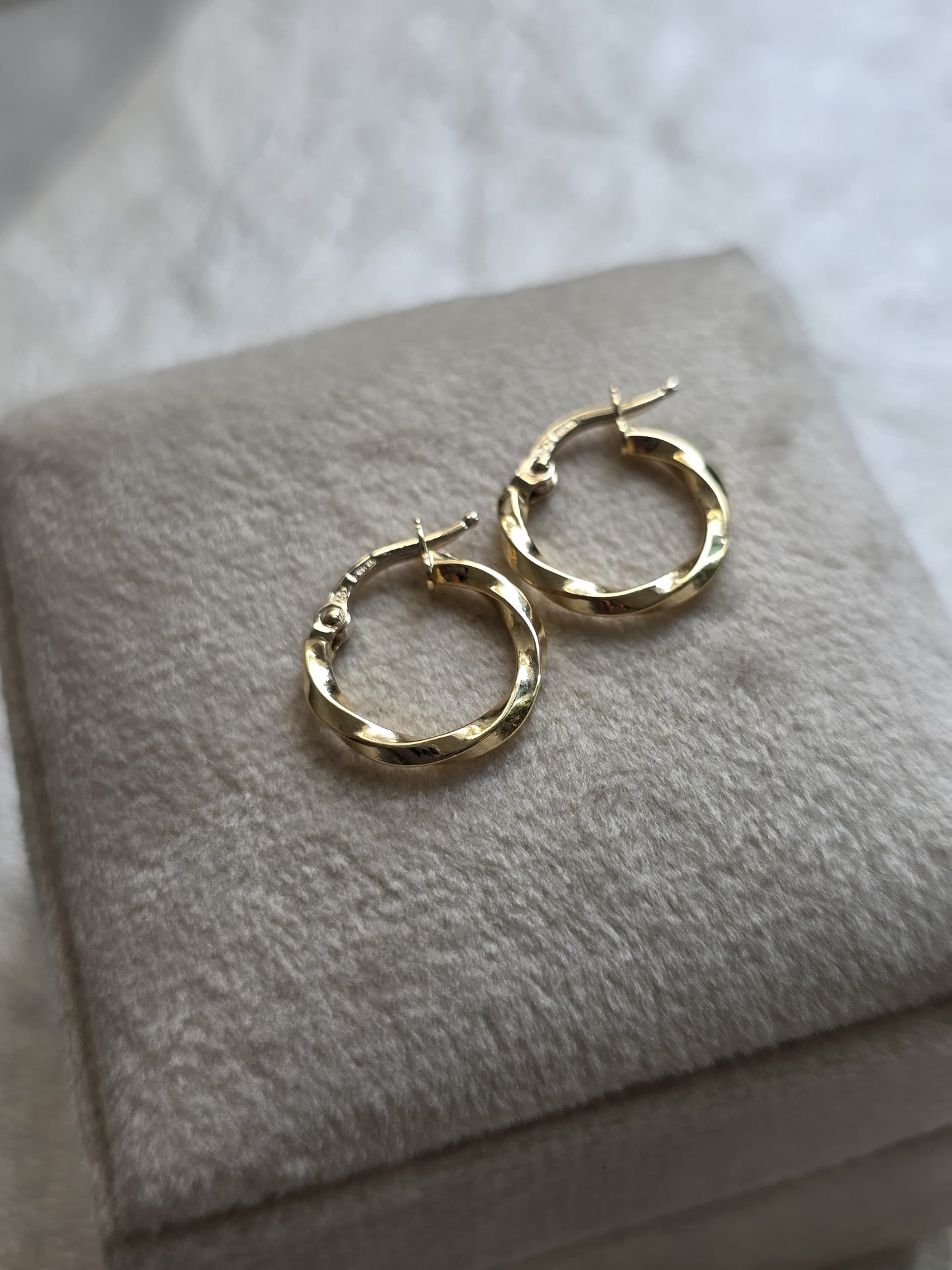 18K Italian Gold Twisted Hoop Earrings – Authenticity & Timeless Elegance