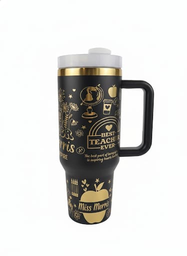 Personalized Teacher Design Stainless Steel Tumbler – 40oz