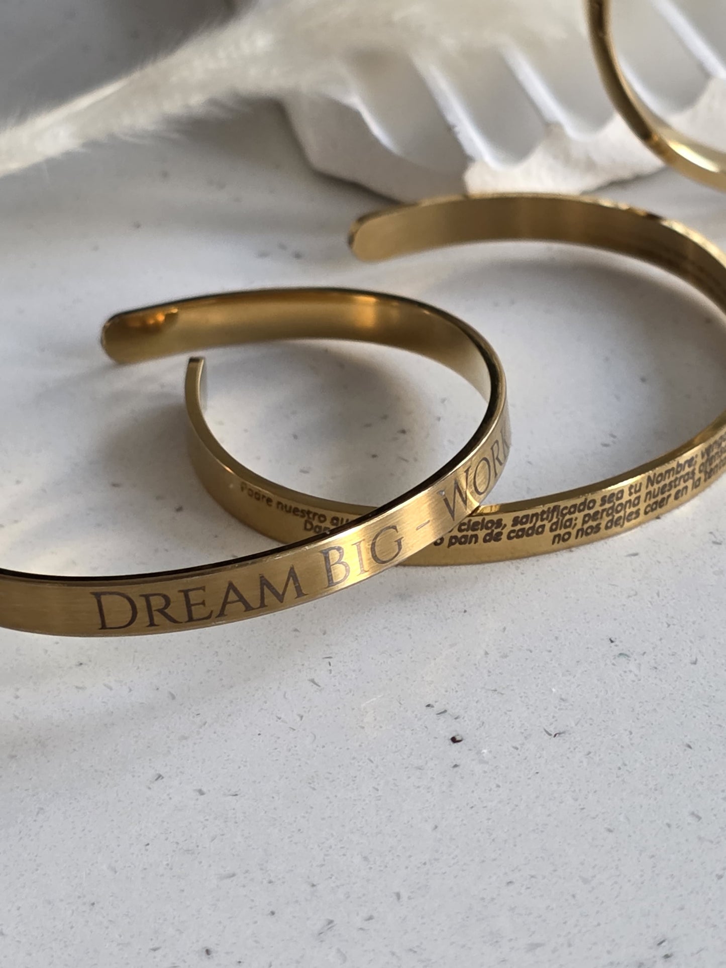 Engraved Gold Cuff Bracelet