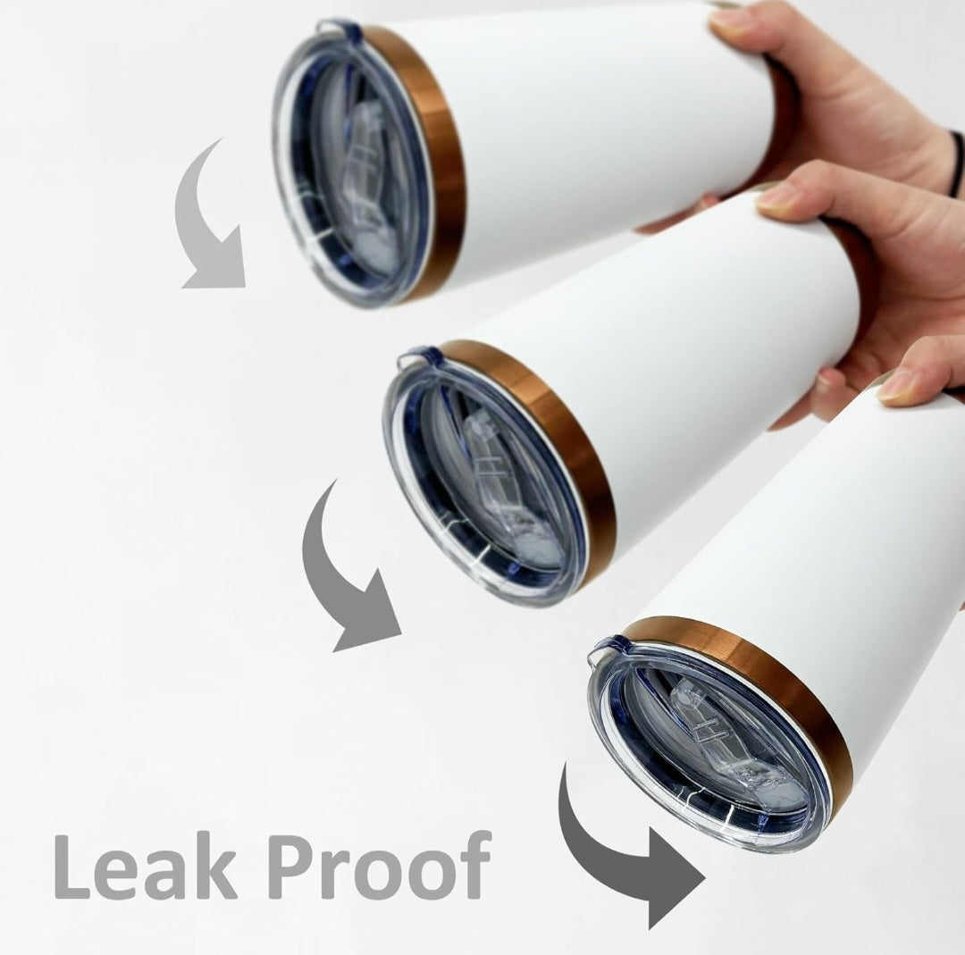 20oz Personalized Laser-Engraved Copper Tumbler | North Pole Christmas Edition 🎄✨