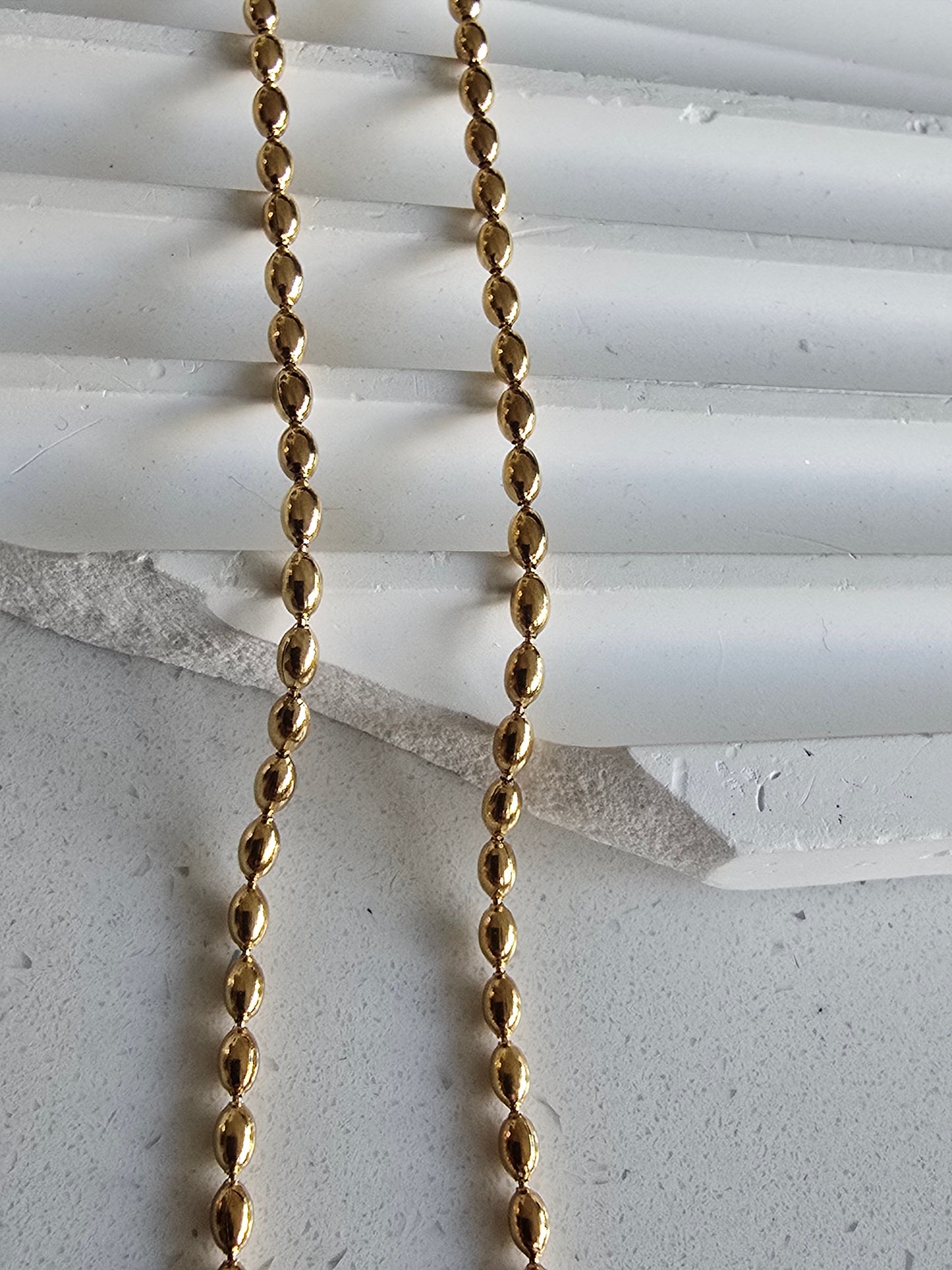 Gold Beaded Choker