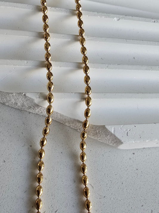 Gold Beaded Choker