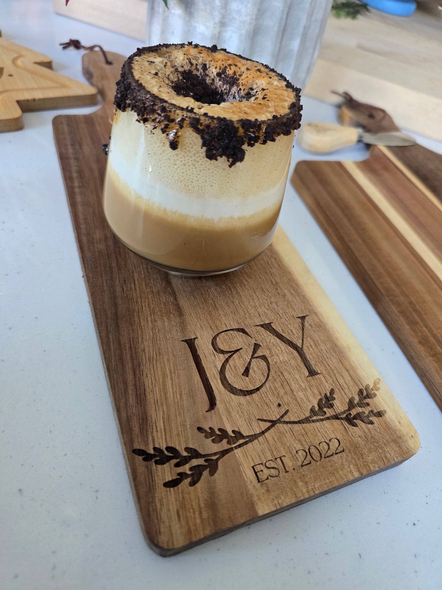 Custom Engraved Acacia Wood Serving Board