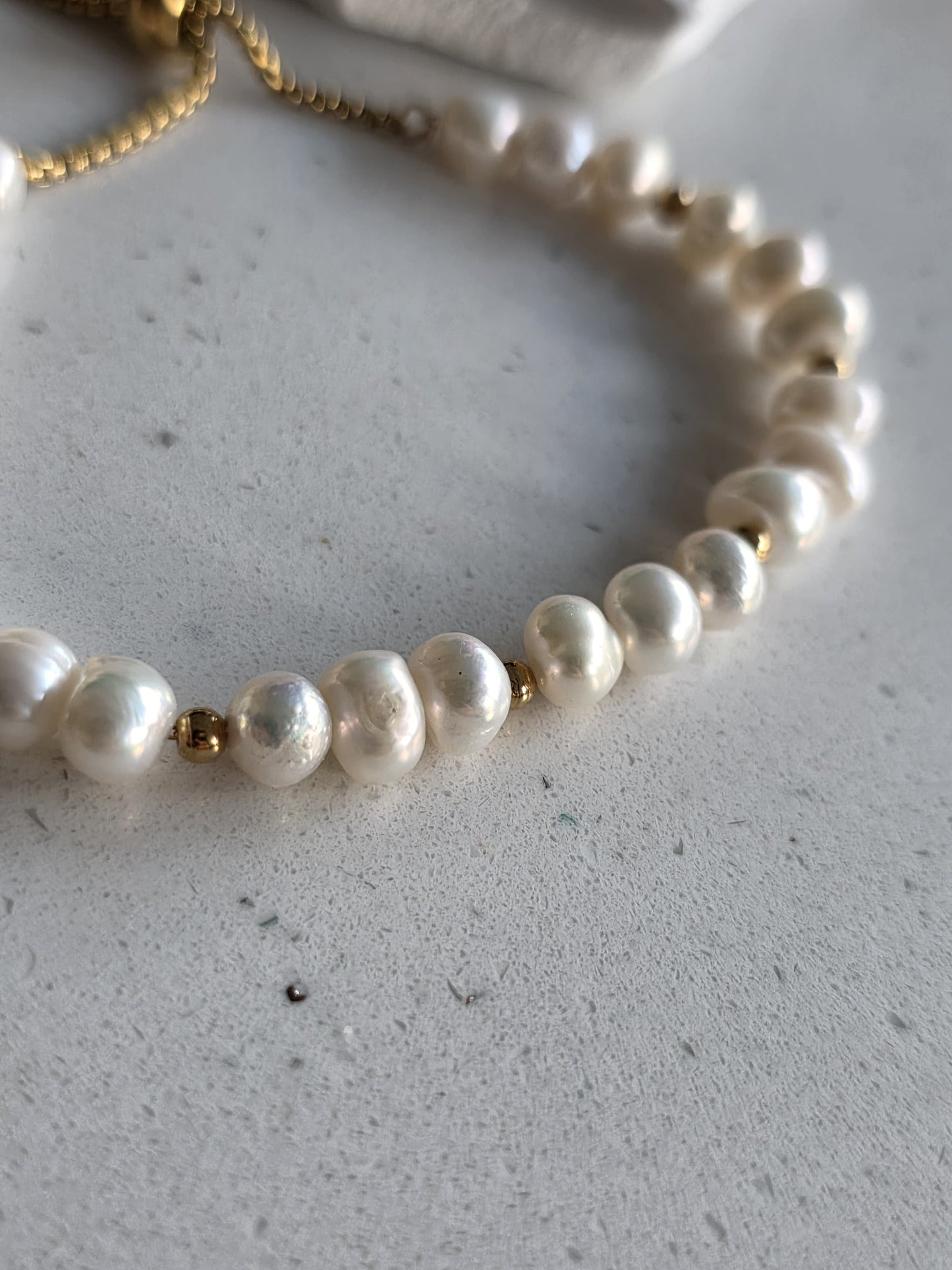 Adjustable Pearl Bracelet