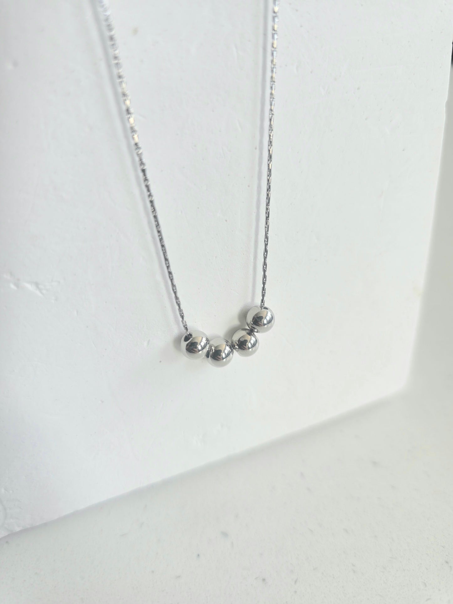 Silver Beads Necklace